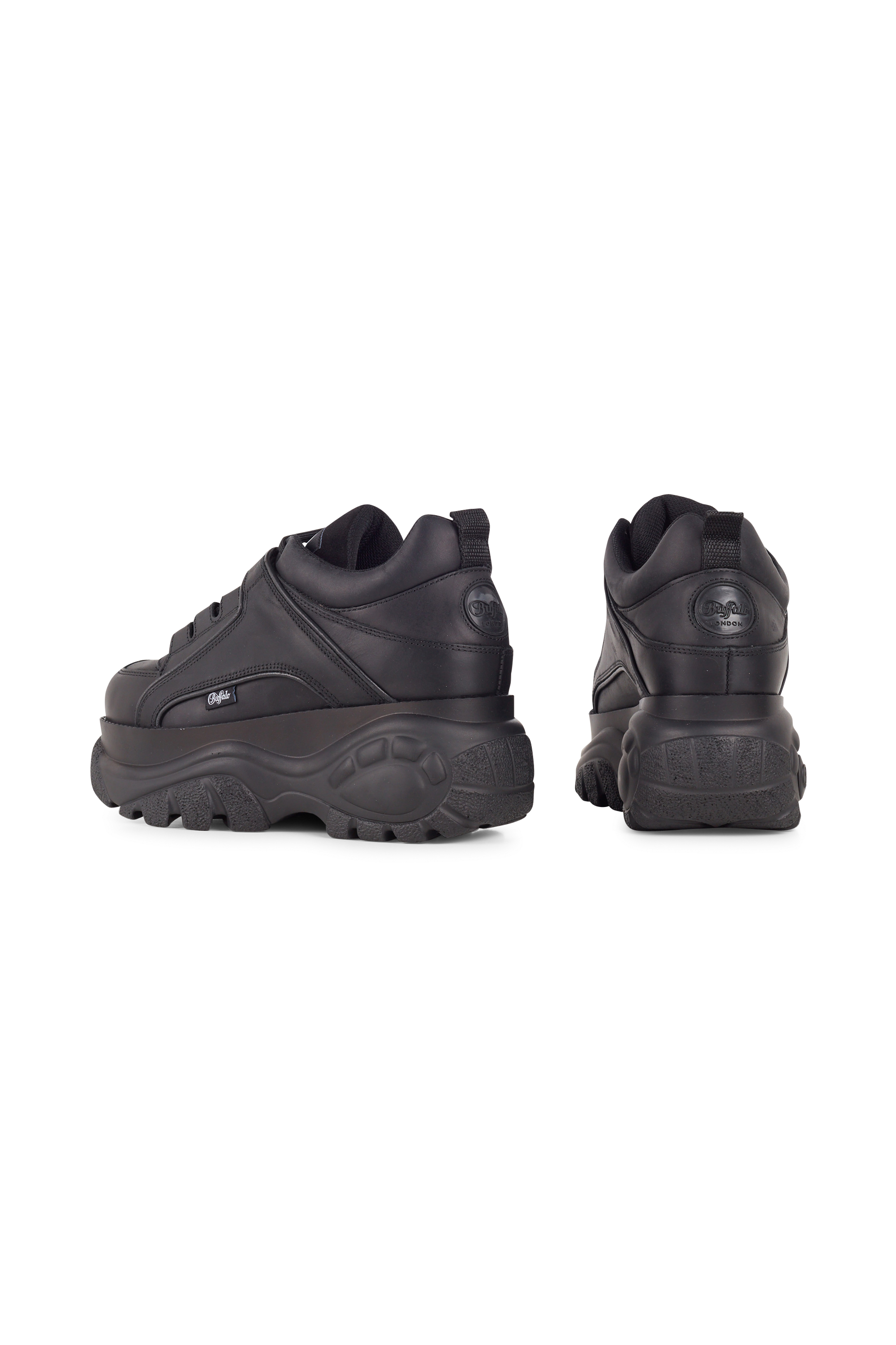 BUFFALO Baskets calf leather Noir