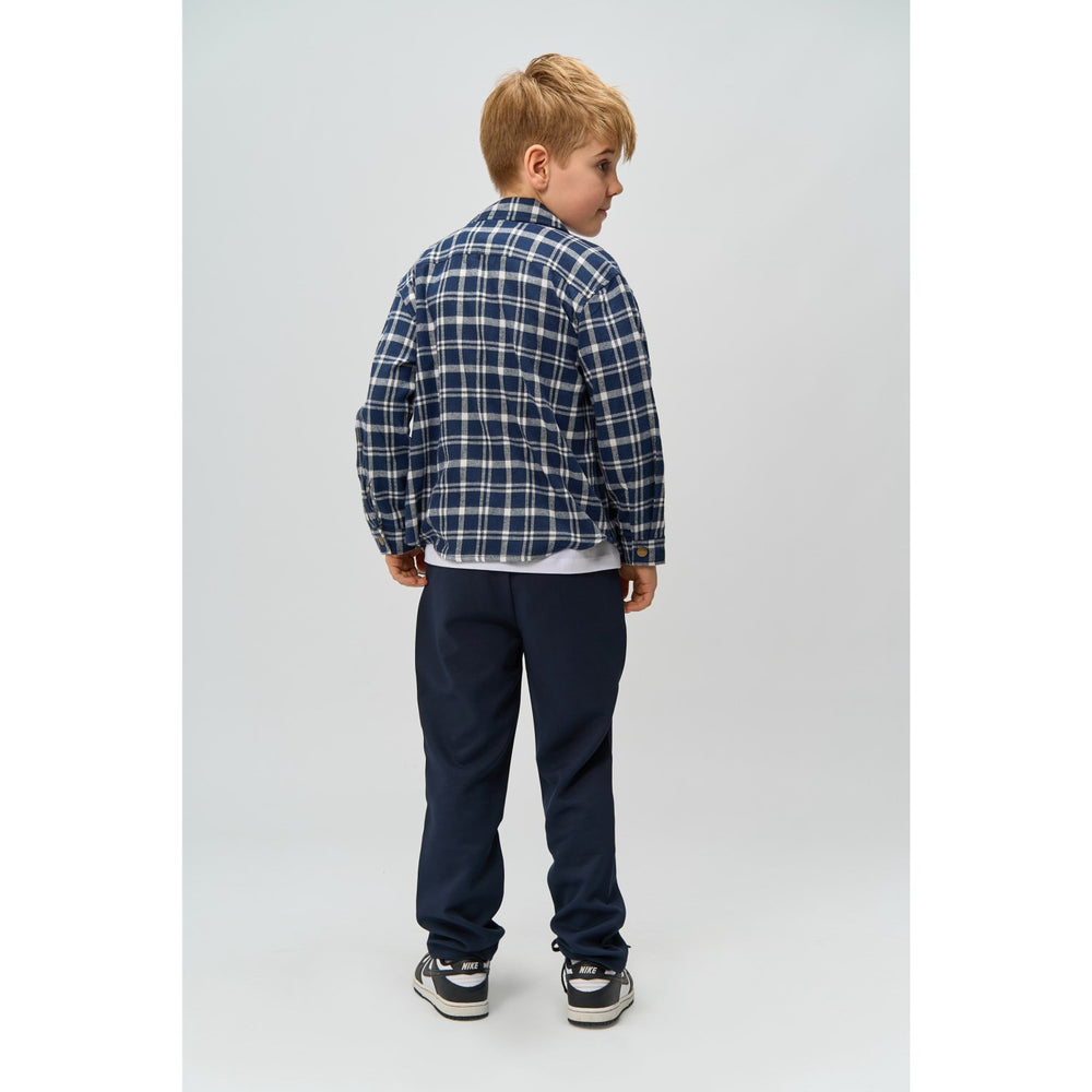 Køb The New Navy Blazer Check Ronan Oversize L_S Flannel Skjorte