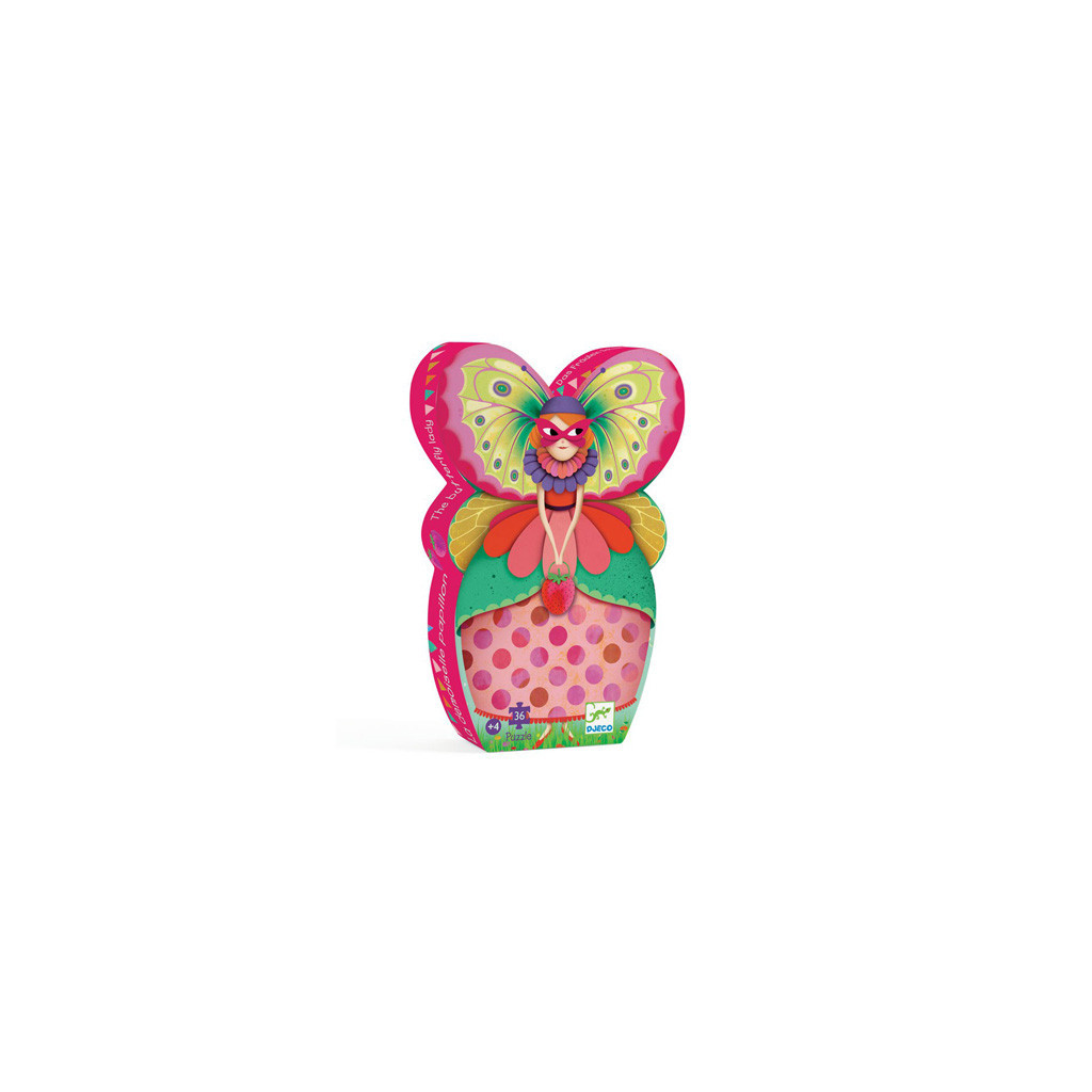 Puzzle 36 Pièces : La Demoiselle Papillon