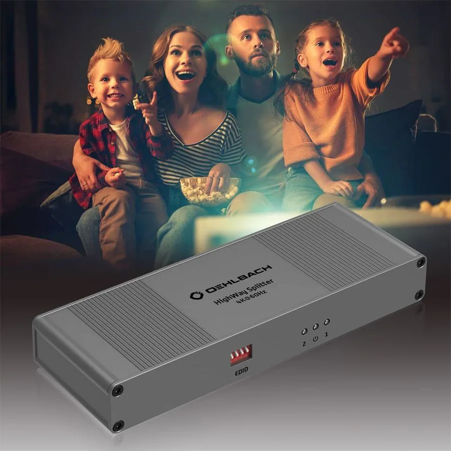 Oehlbach HighWay Splitter 4K Commutateurs, switch et sélecteurs