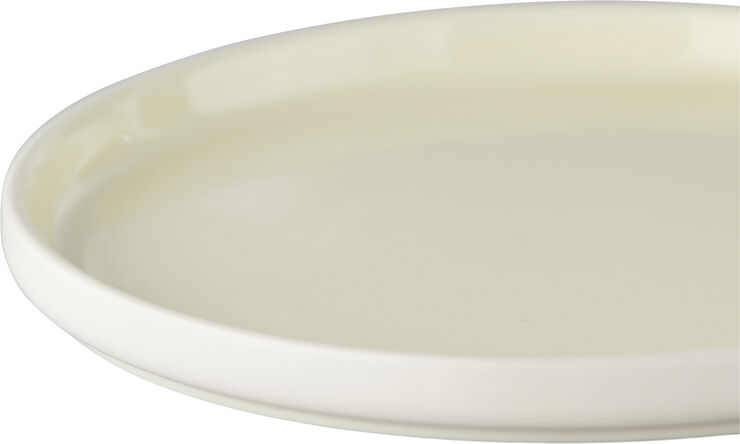 Studio About PLATE, MEDIUM, 2 PCS, CLAY IVORY, GLAZE LIGHT YELLOW, 18515I 193