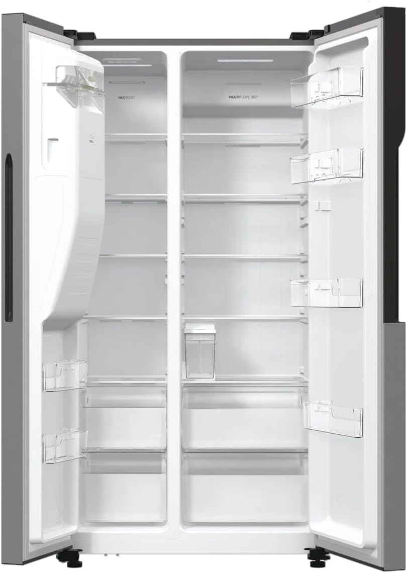 Gorenje NRR9ESXL Side by Side Kühl-Gefrier-Kombination Edelstahl