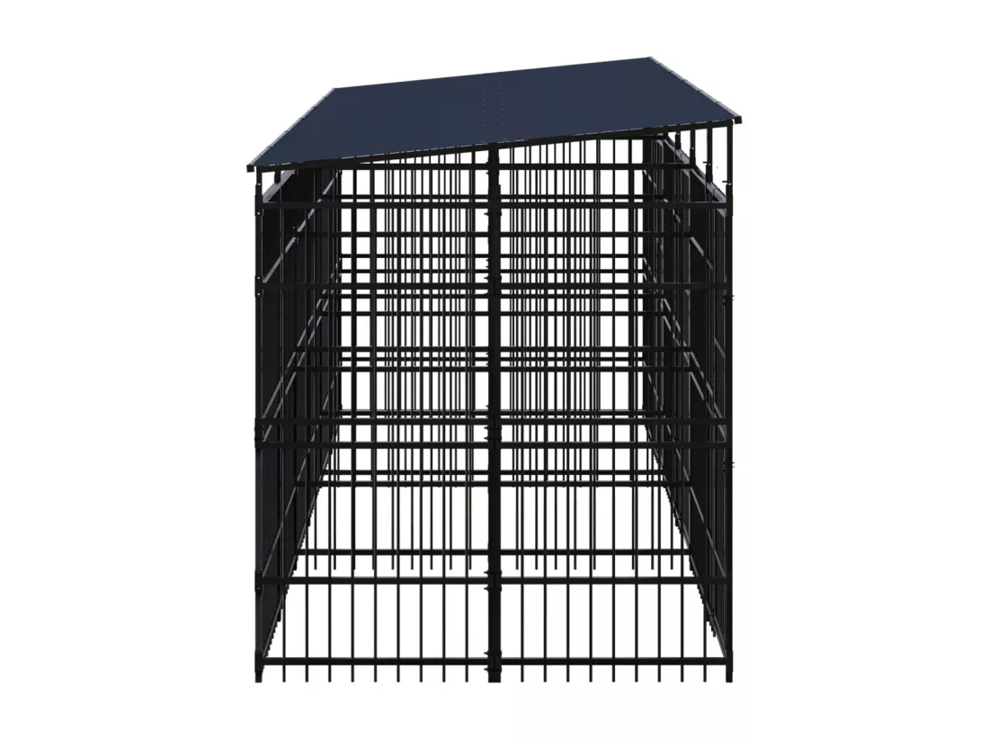 Chenil cage enclos pac noire 576 x 192 x 200 cm 02_0041732