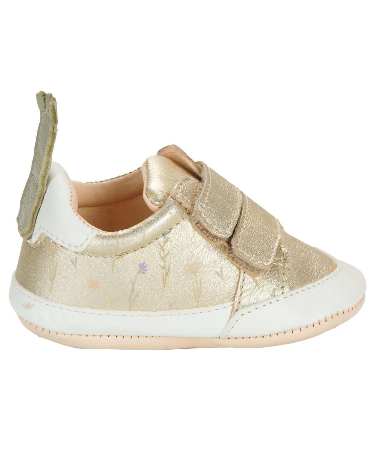 Klett-Krabbelschuhe MY BLUMOO HERBIER in gold