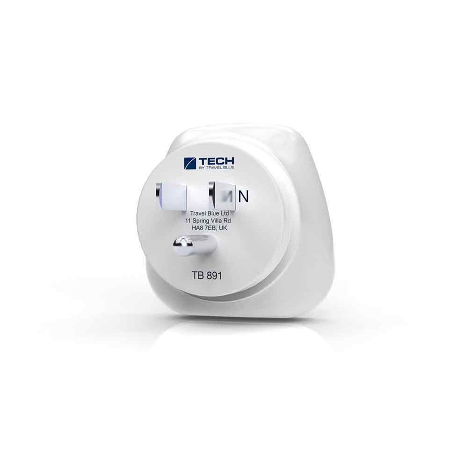 TravelBlue Travel Adaptor Europe to USA white