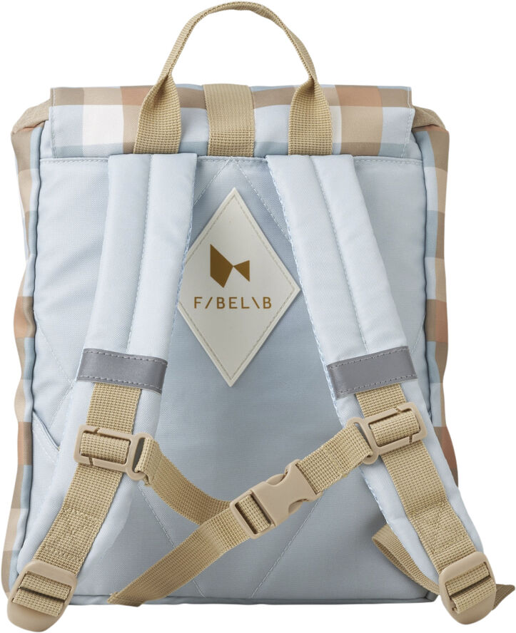 Fabelab Backpack - Small - Cottage Blue Checks Multi print