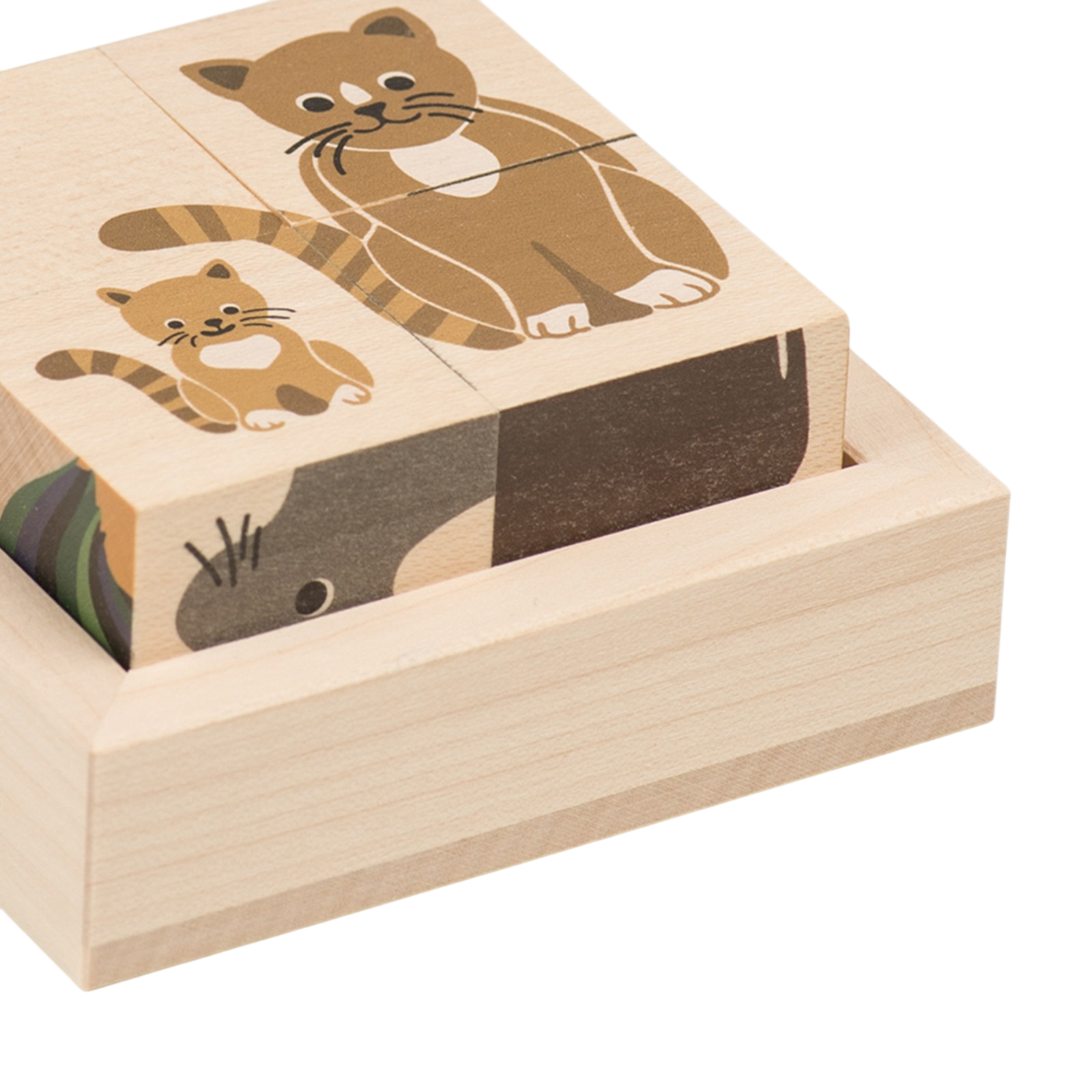 Würfelpuzzle Haustiere