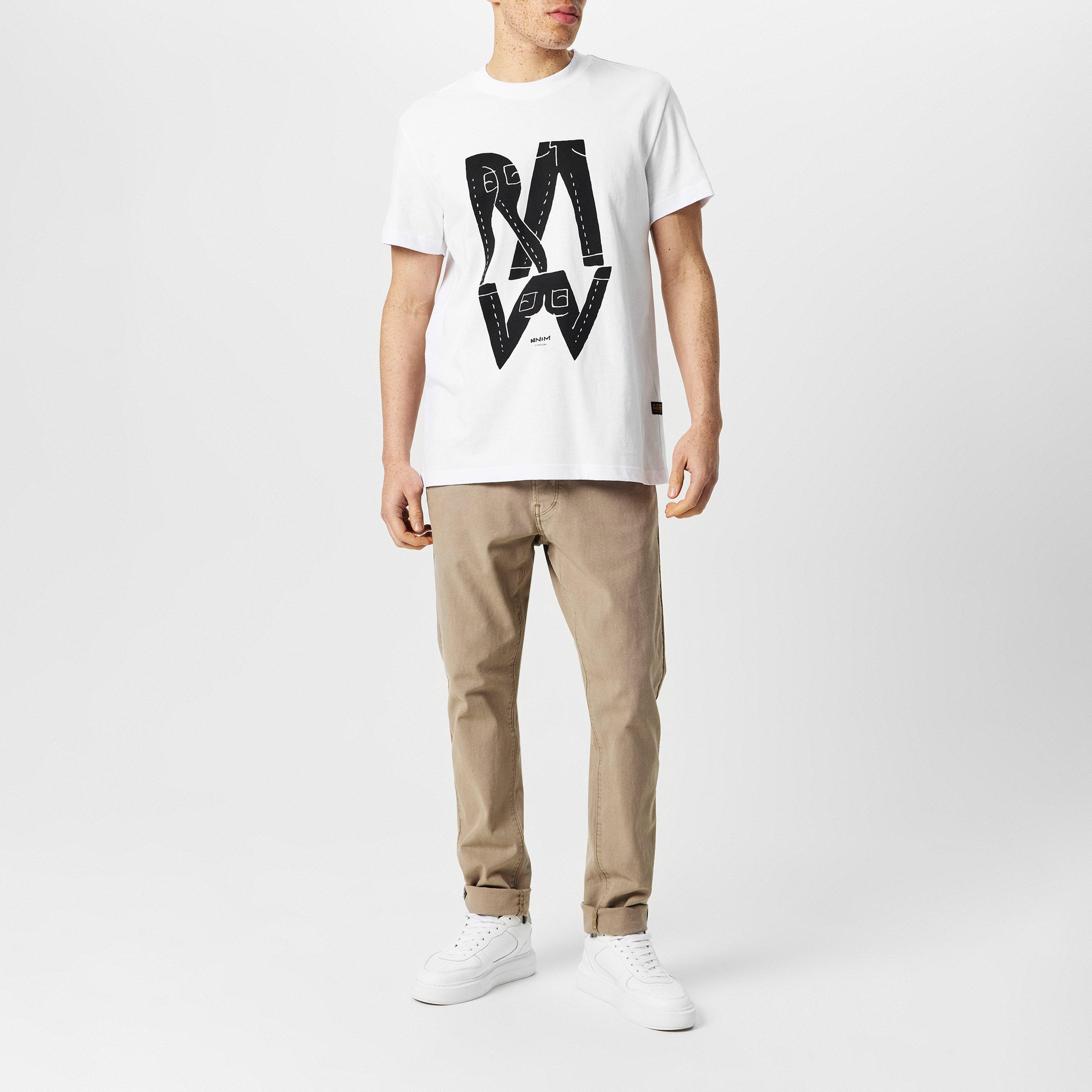G Star Raw Denim Illustration T Shirt