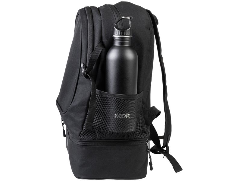 KOOR Rucksack 30 l, Schwarz Sportrucksack mit Ballnetz