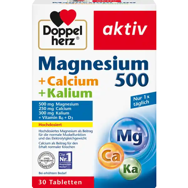 aktiv Magnesium 500 + Calcium + Kalium Tabletten