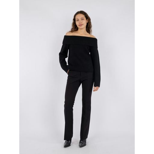 Neo Noir Jane Knit Striktrøje, Black, 34