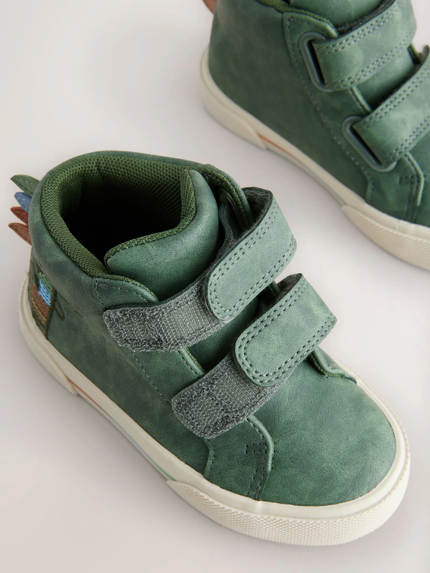 Groene krokodil - Hoge schoenen met klittenbandsluiting
