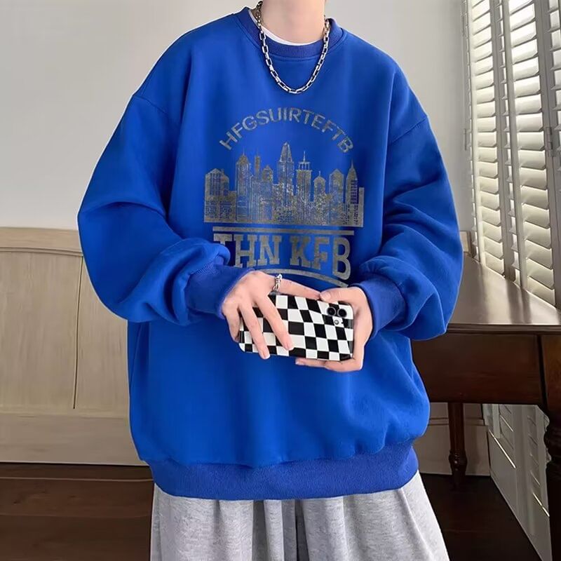 Bay Go Mall - Sweatshirt met ronde hals en grafische print