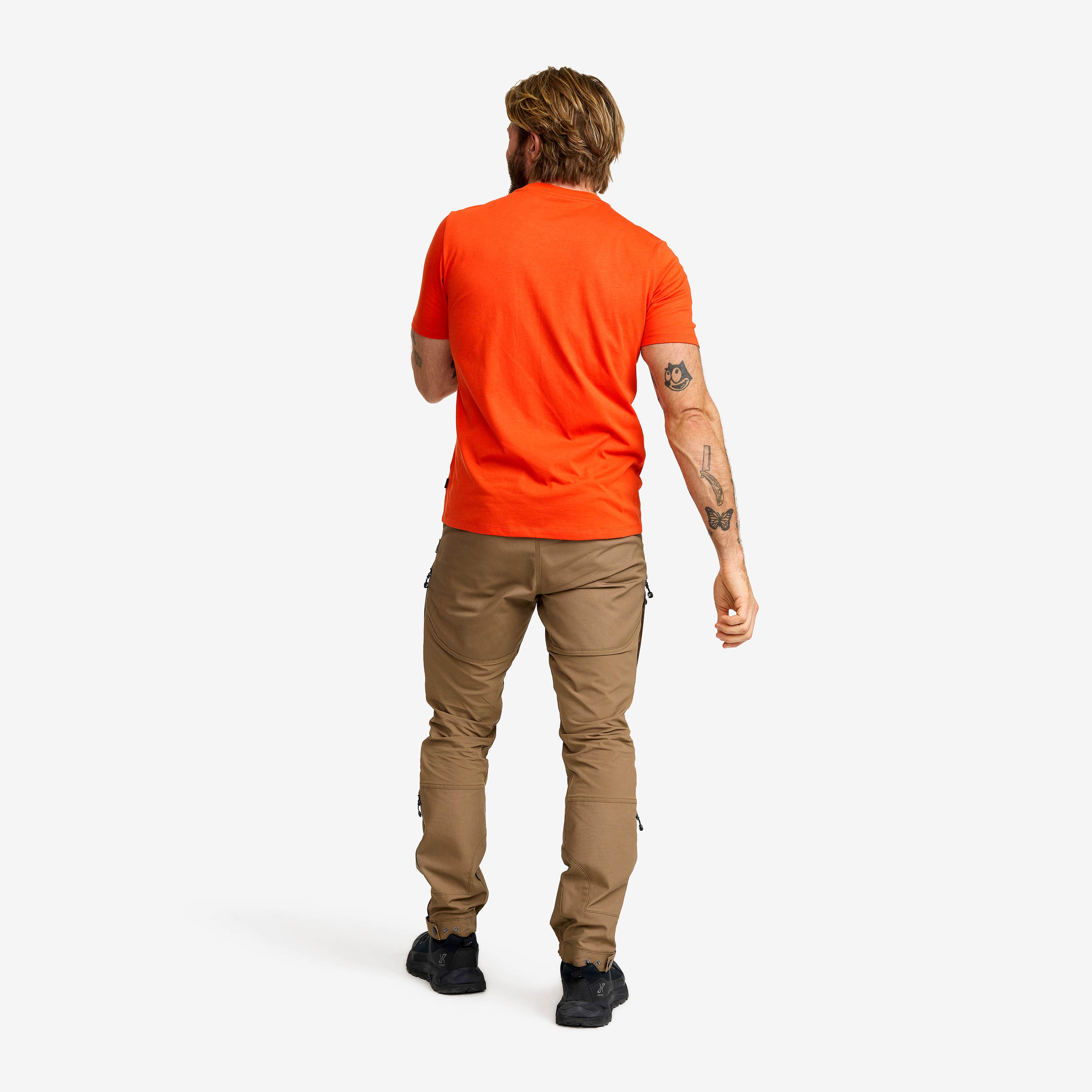 Easy Graphic Logo T-Shirt Herre Pureed Pumpkin