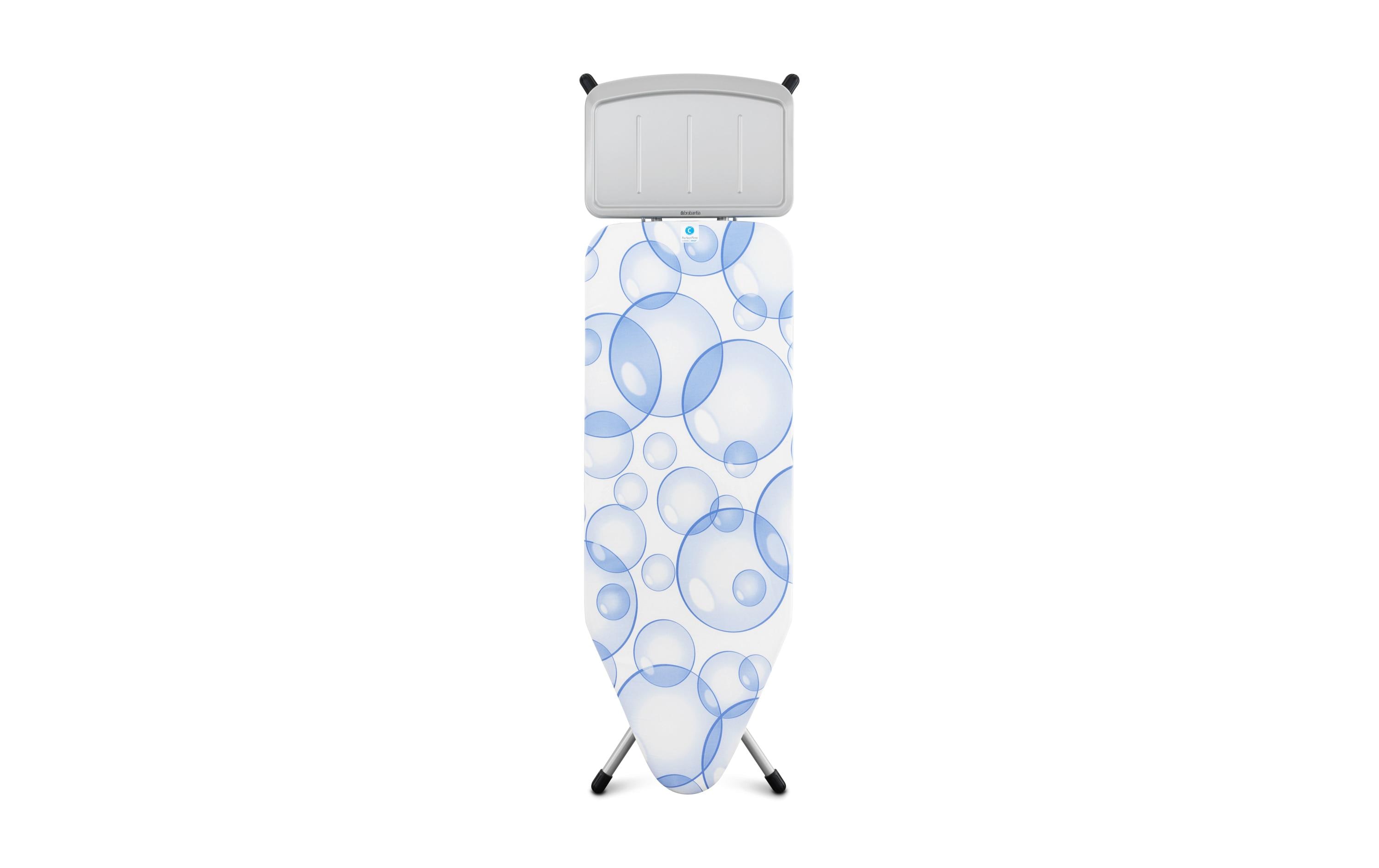 Bügeltisch mit Dampfstationsablage Bubbles<br>Bügelbrett C, 124 cm x 45 cm