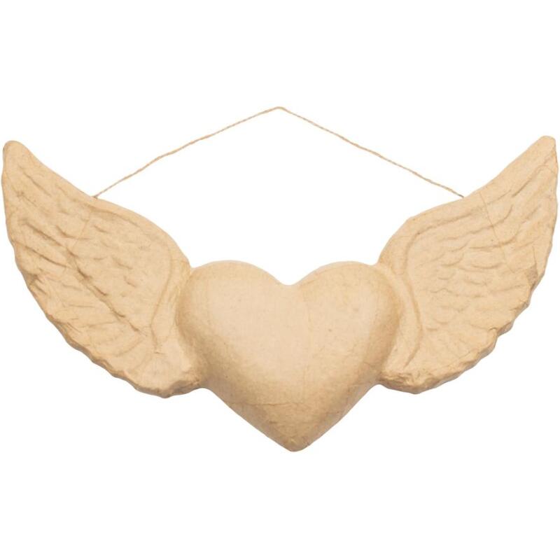 Ex-voto coeur avec ailes - Kraft