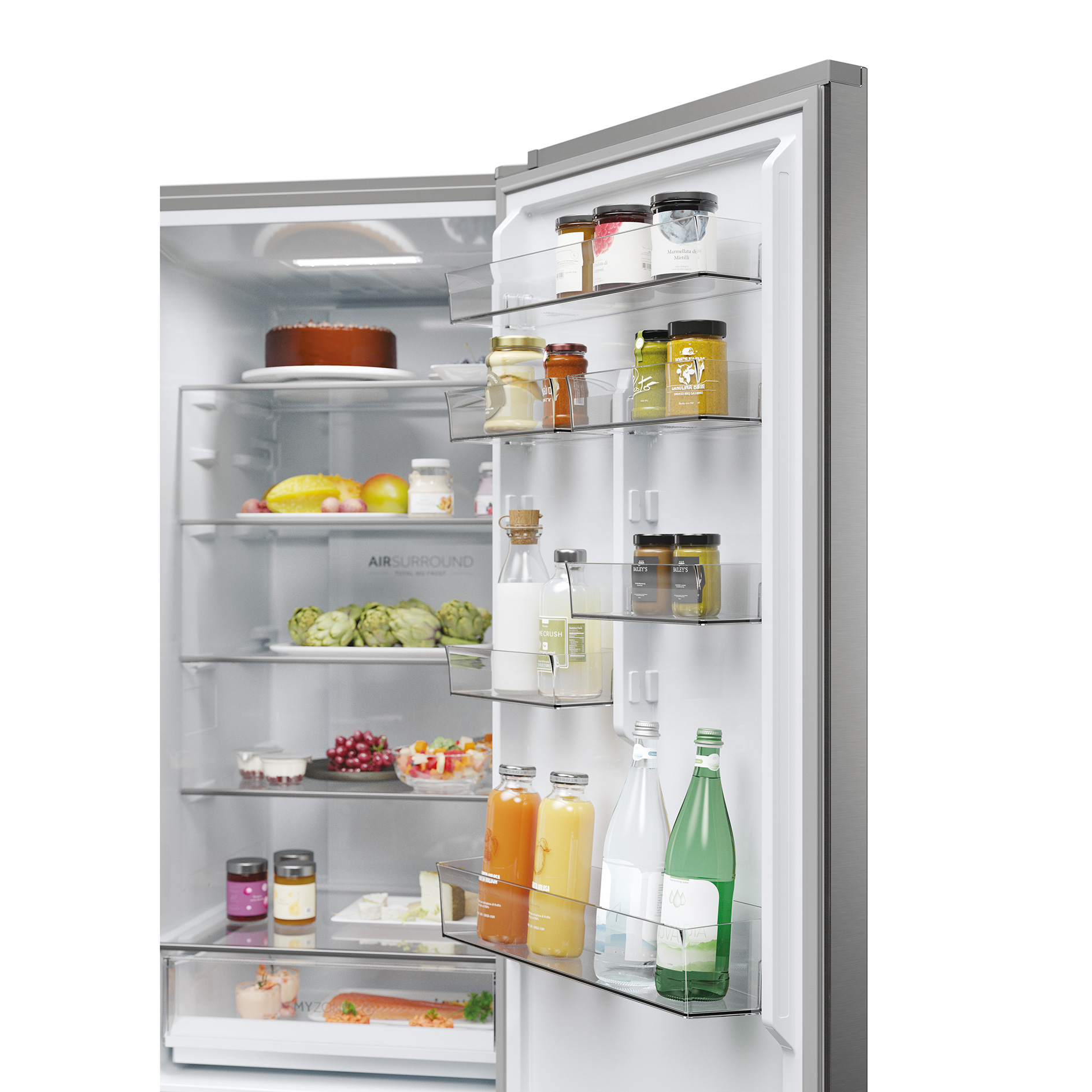 HAIER Kühl-/Gefrierkombination HDPW3620DNPK - Edelstahl - D