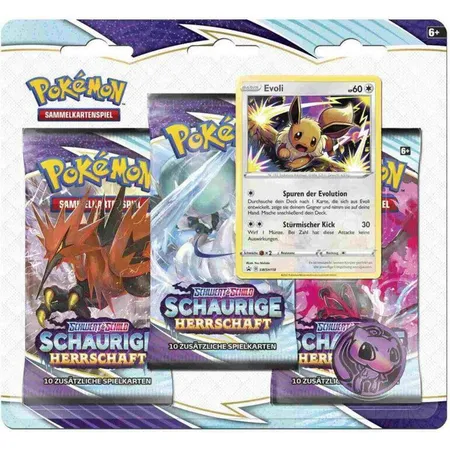 Pokemon Schwert & Schild – Schaurige Herrschaft, 3er Packung, 1 Packung, 2-fach sortiert