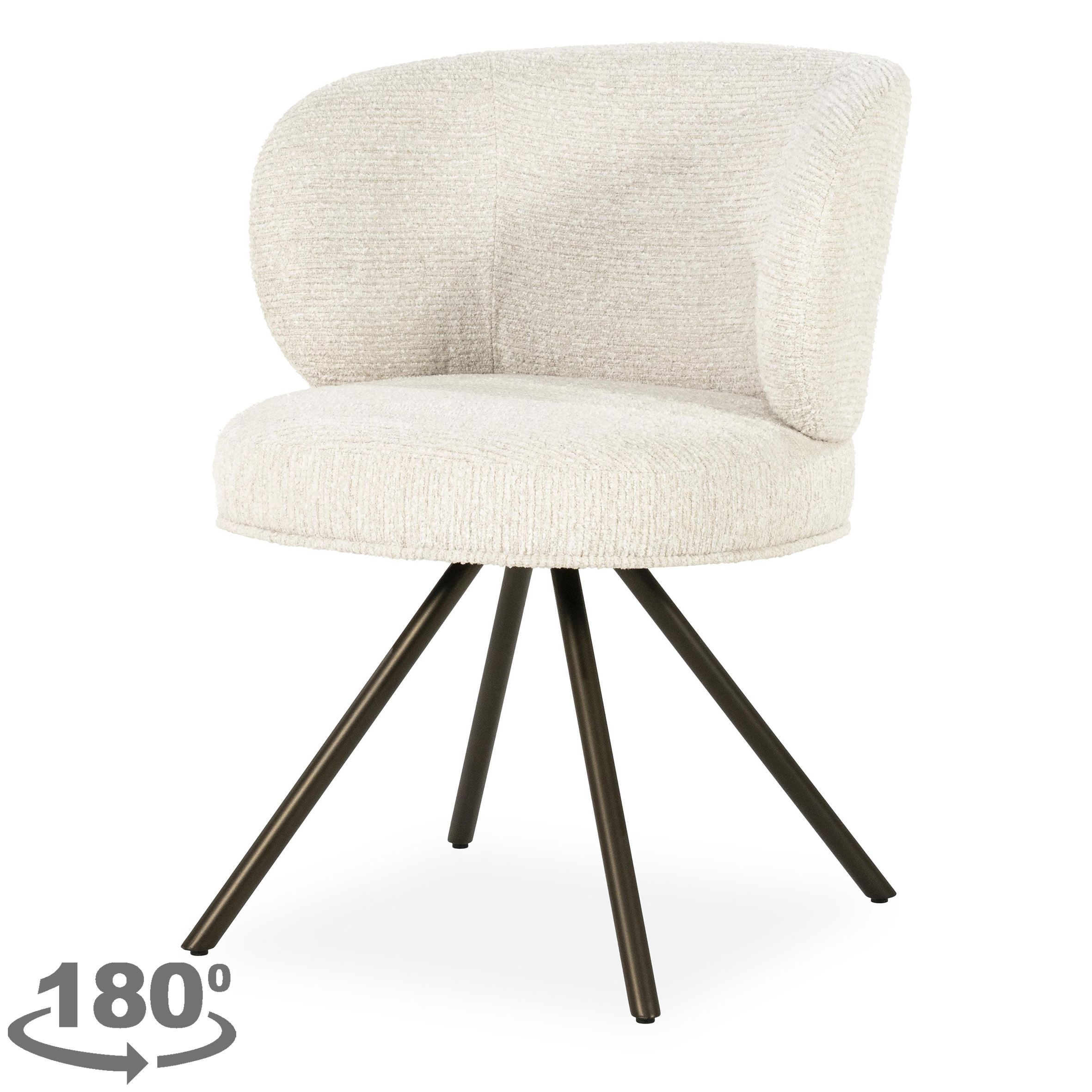 Eetkamerstoel Beige 96461 Jayson B61 x D63.5 x H79.5 cm