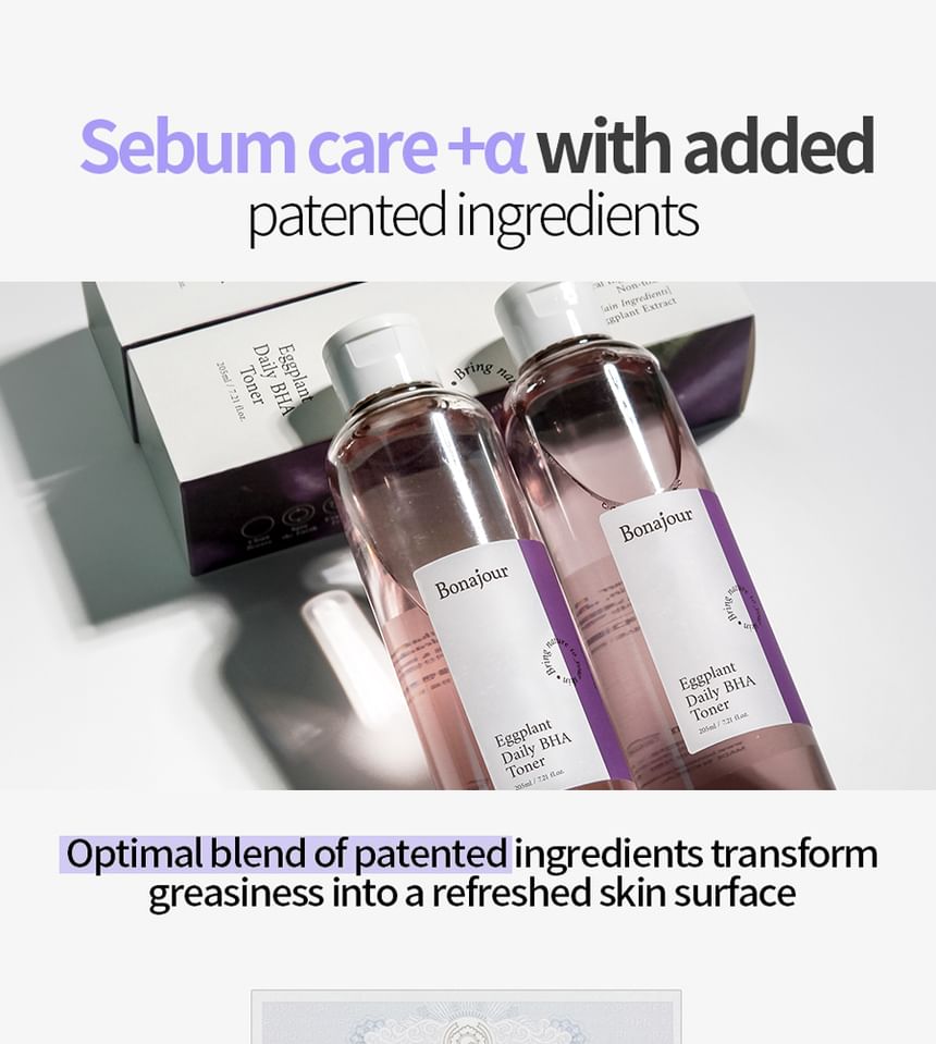 BONAJOUR - Aubergine Dagelijkse BHA Toner