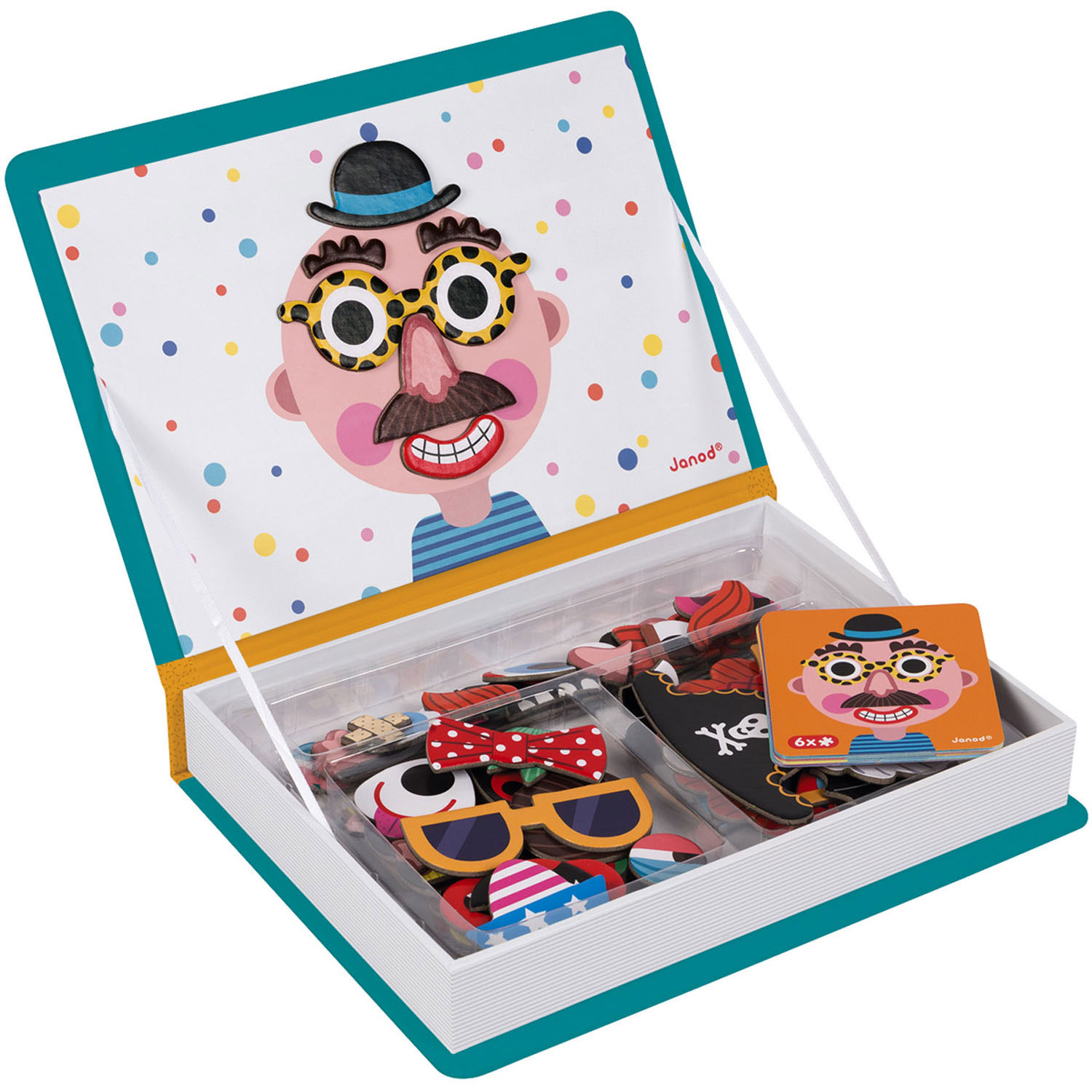 Janod Magnetibook - Gekke Gezichten Jongens