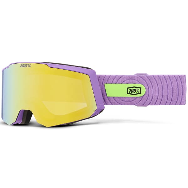 Masque de ski 100PERCENT SNOWCRAFT S HIPER GOGGLE SMOOTHIE MIRROR YELLOW GOLD LENS