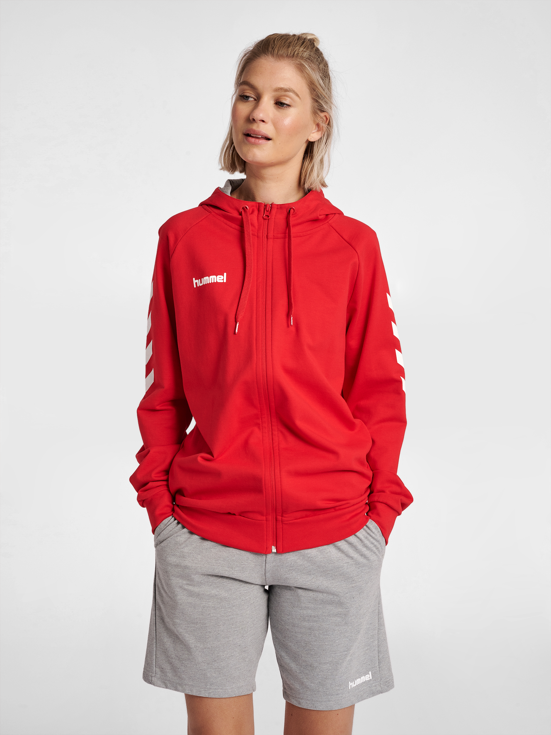 HUMMEL GO COTTON ZIP HOODIE WOMAN