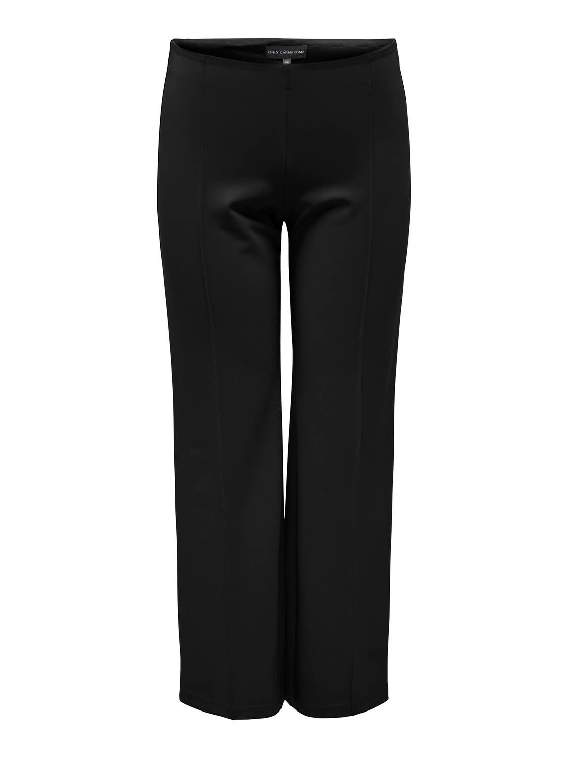 CARLAUREL Hohe Taille Gerade geschnitten Hose Black