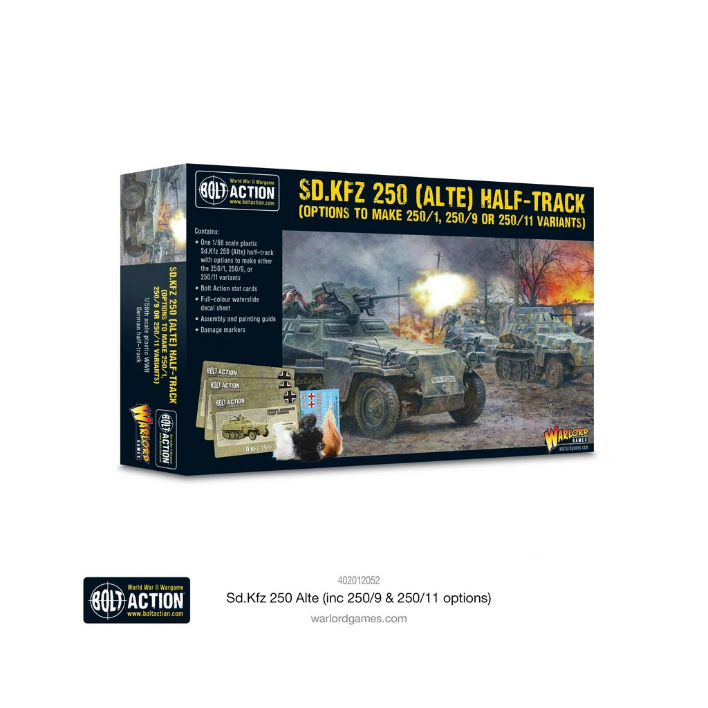 Bolt Action - German - Sd.Kfz 250 (Alte) Half-Track (Options For 250/1, 250/9 & 250/11 Variants)