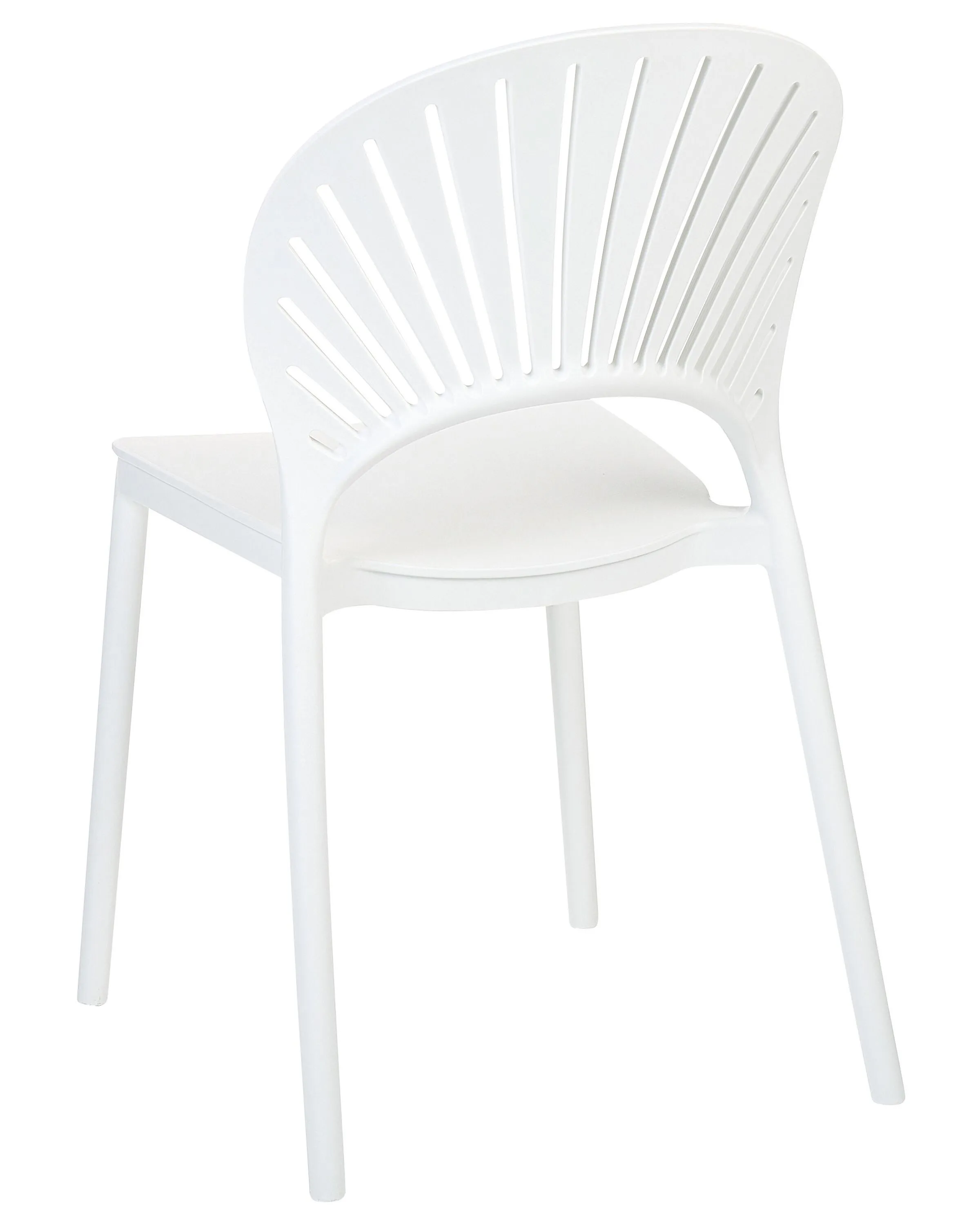 Set van 4 tuinstoelen OSTIA Wit