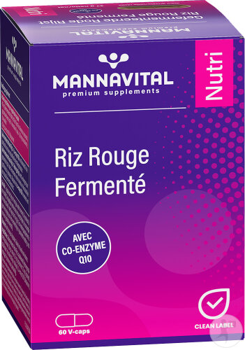 Mannavital Riz Rouge Fermenté + Q10 60 Gélules