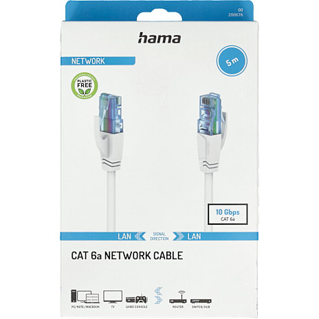 Hama&ampnbsp;network CAT6 10 gbit/s u/utp 5 meter