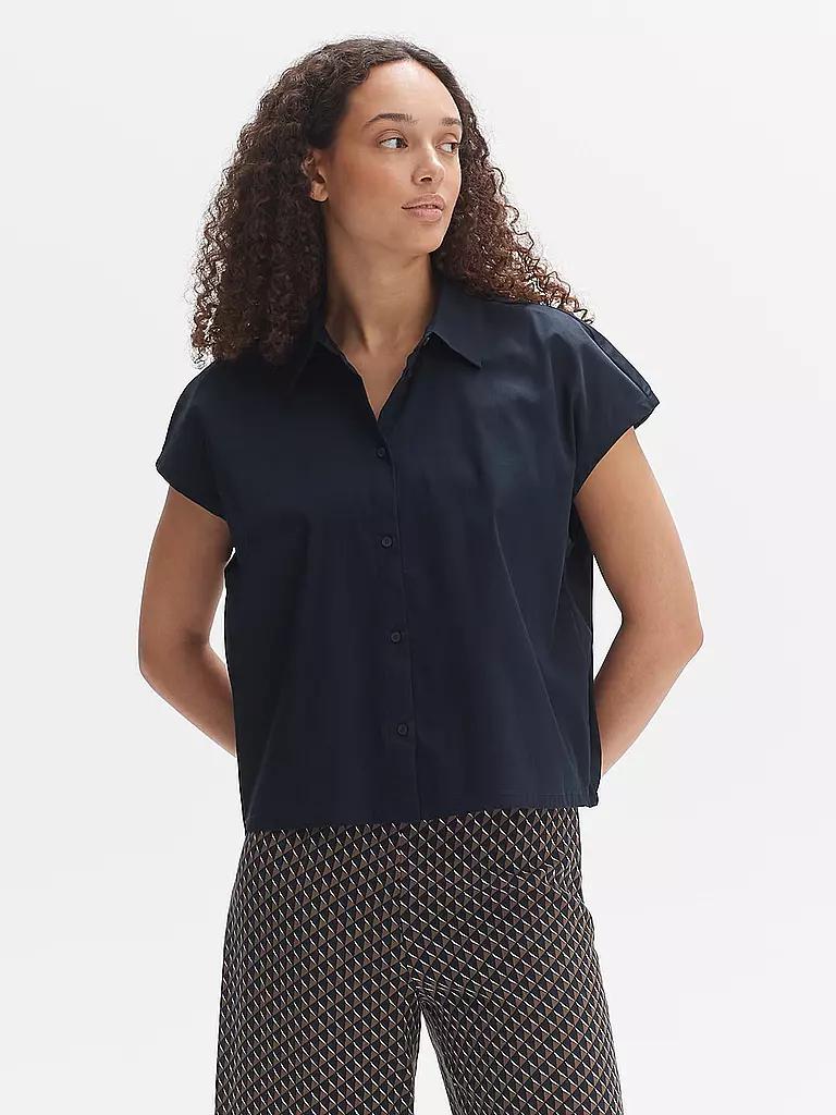 OPUS Bluse FAJORI SHINE dunkelblau