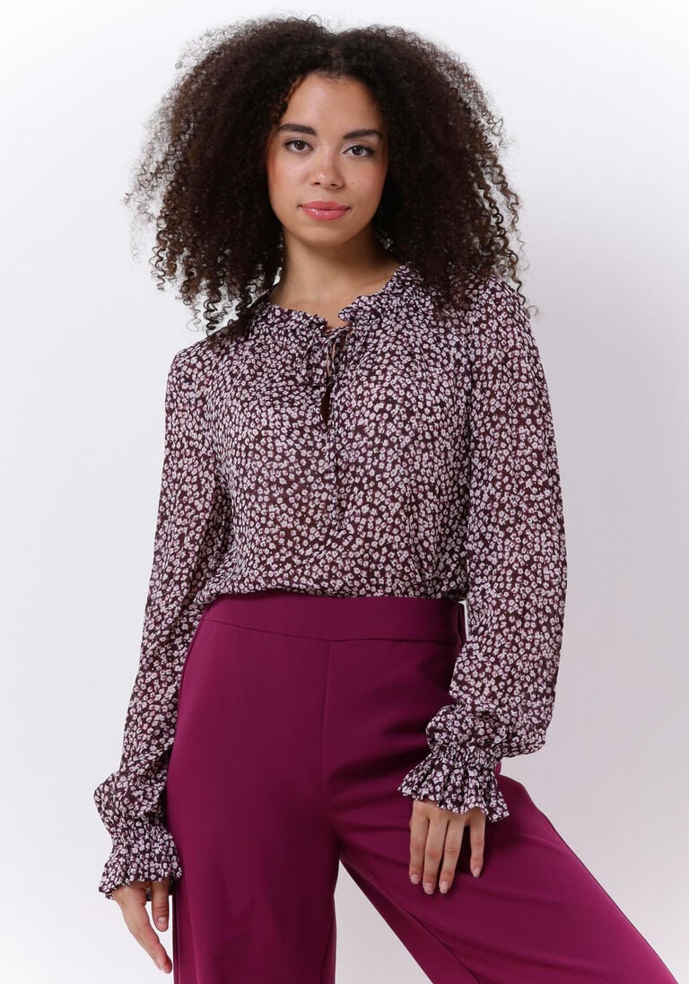 CATWALK JUNKIE paarse catwalk junkie blouse bl dawn flowers