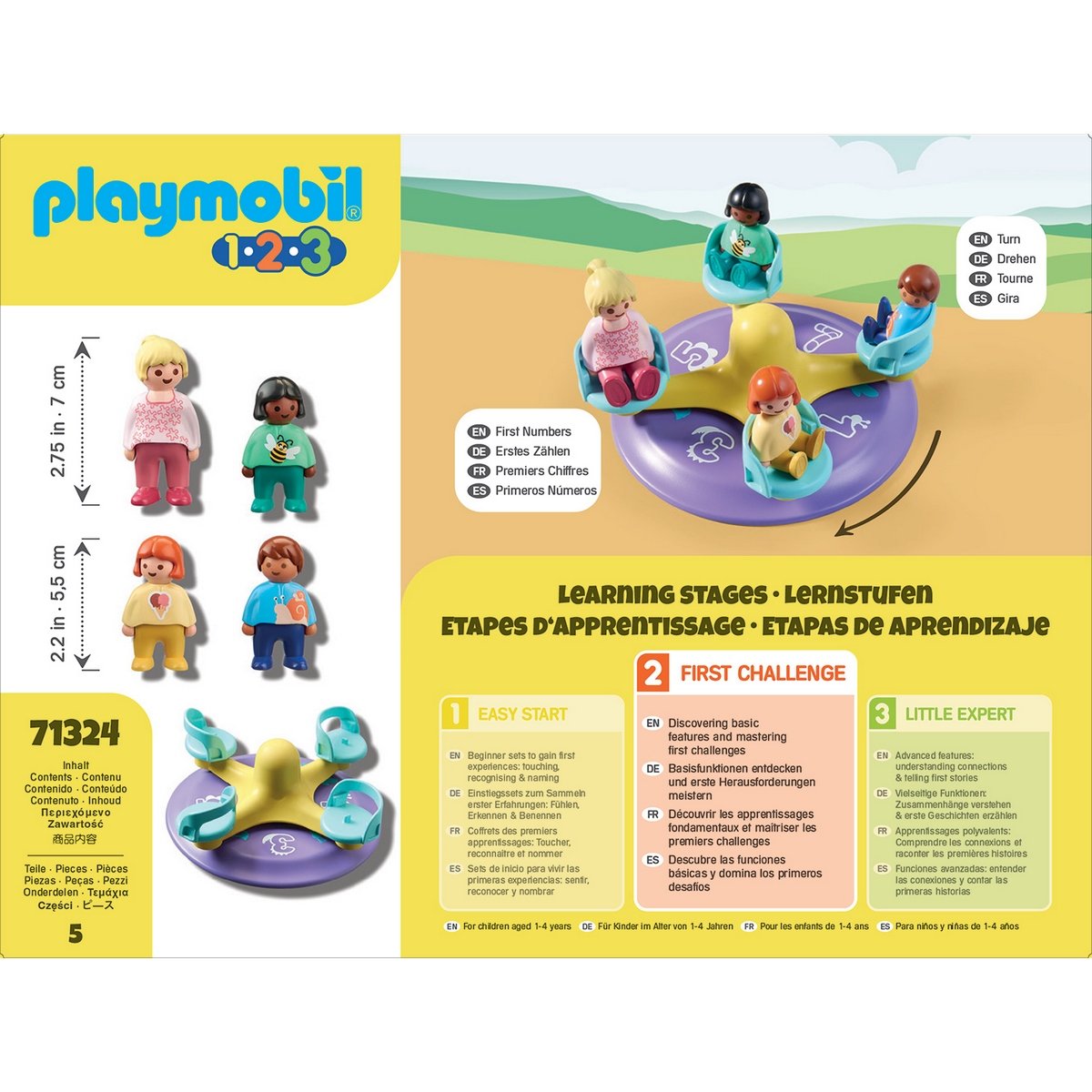 Enfant et tourniquet Playmobil 1.2.3 - 71324