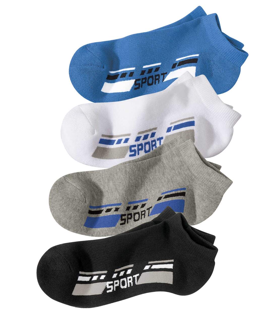Lot de 4 Paires de Socquettes Sport
