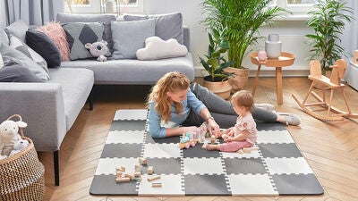 Kinderkraft Puslespillmatte 150x180 Foam, Svart