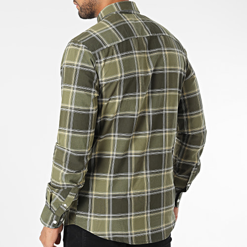 Chemise Manches Longues A Carreaux Alvaro Vert Kaki