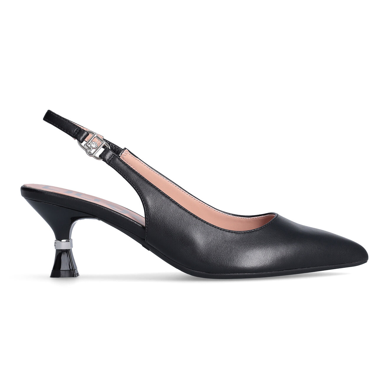 Liu-Jo Slingbacks en Cuir Gaia noires - Talon 5 cm
