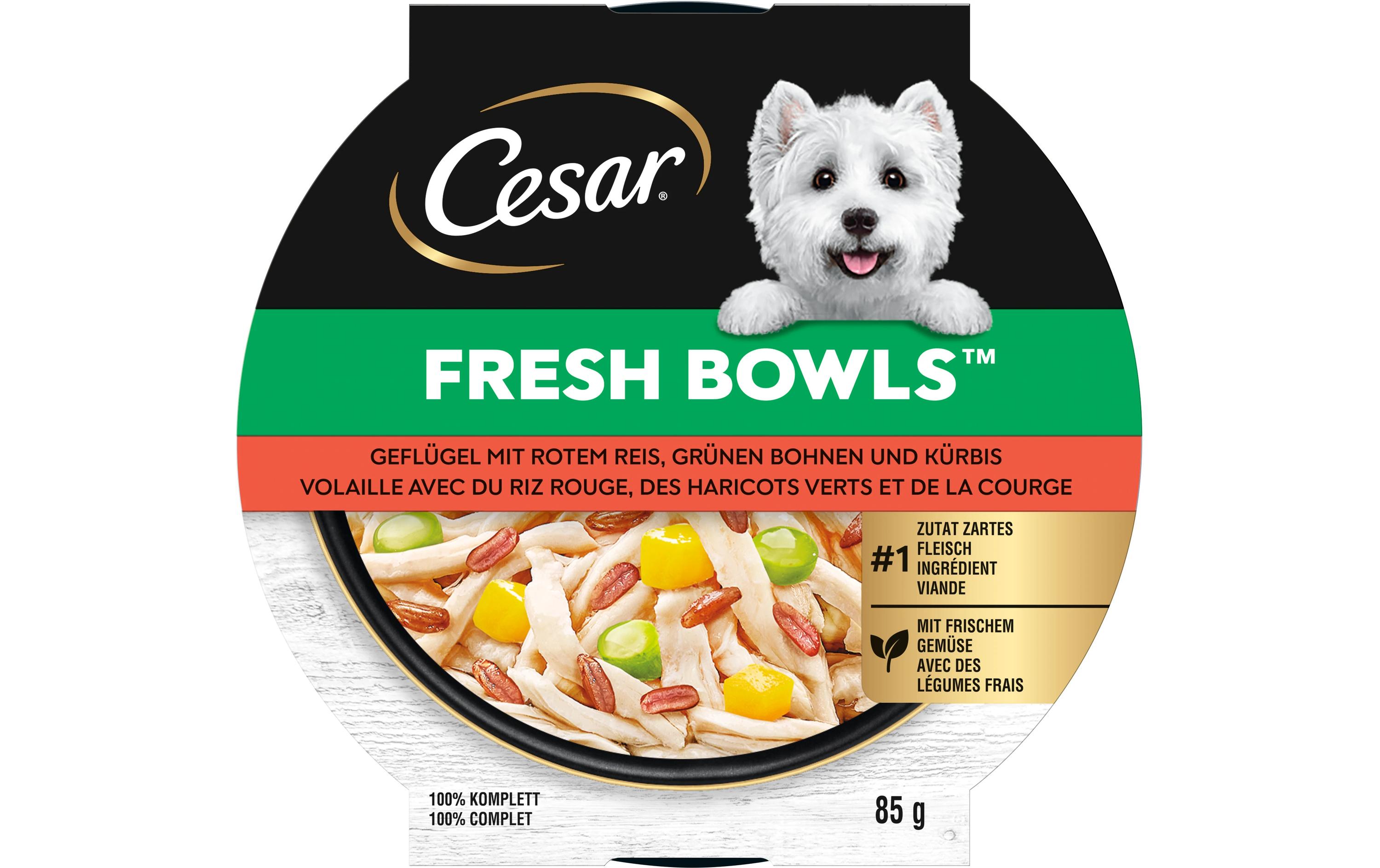 Nassfutter Fresh Bowls Huhn, Karotten 10 x 85 gFrische Mahlzeit mit zartem Huhn und knackigen Karotten