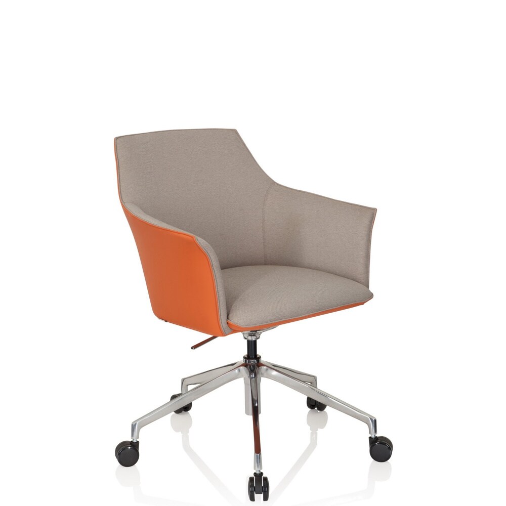 Profi Chefsessel AREZZO Kunstleder/Stoff mit Armlehnen hjh OFFICE