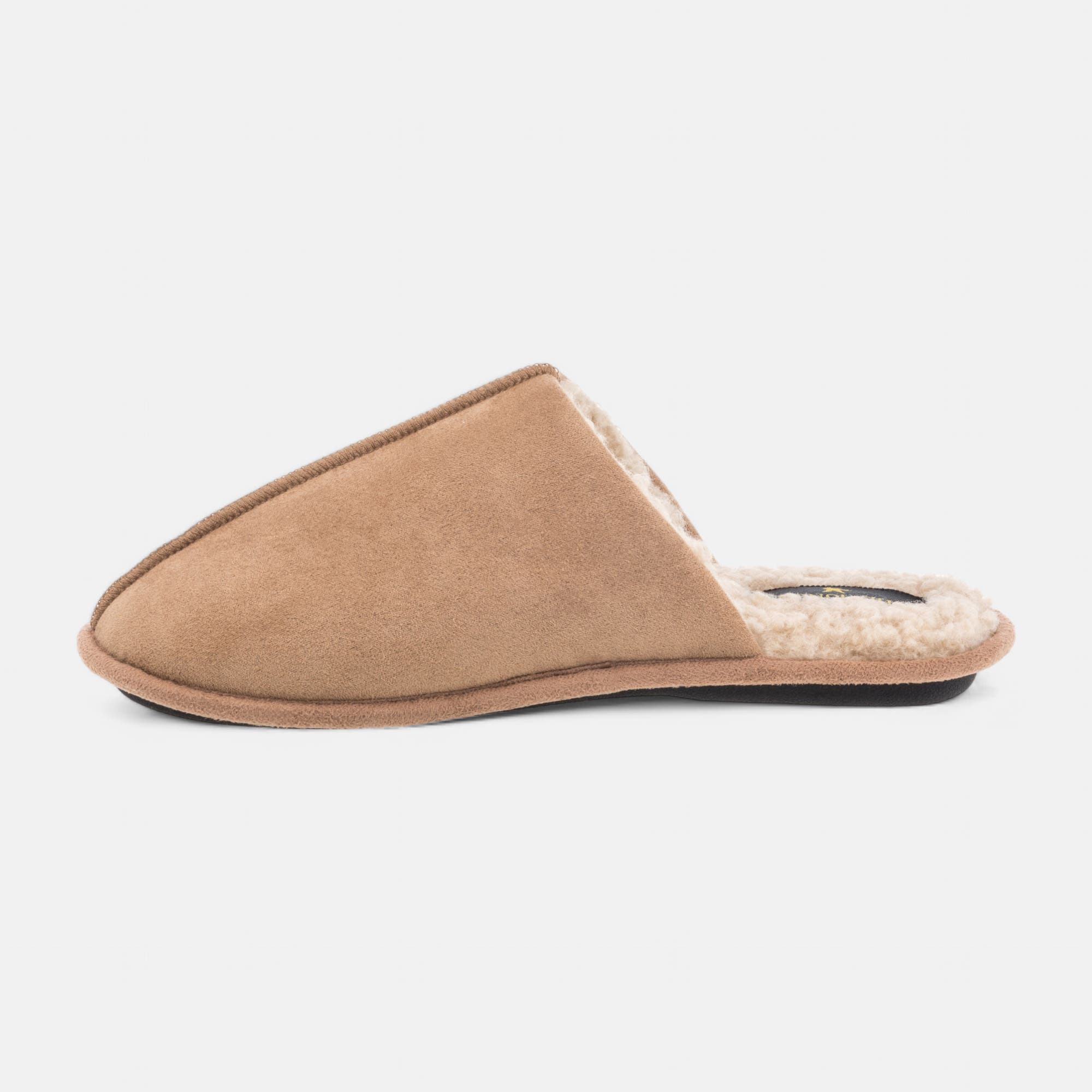 Pantoufles mules Homme cognac