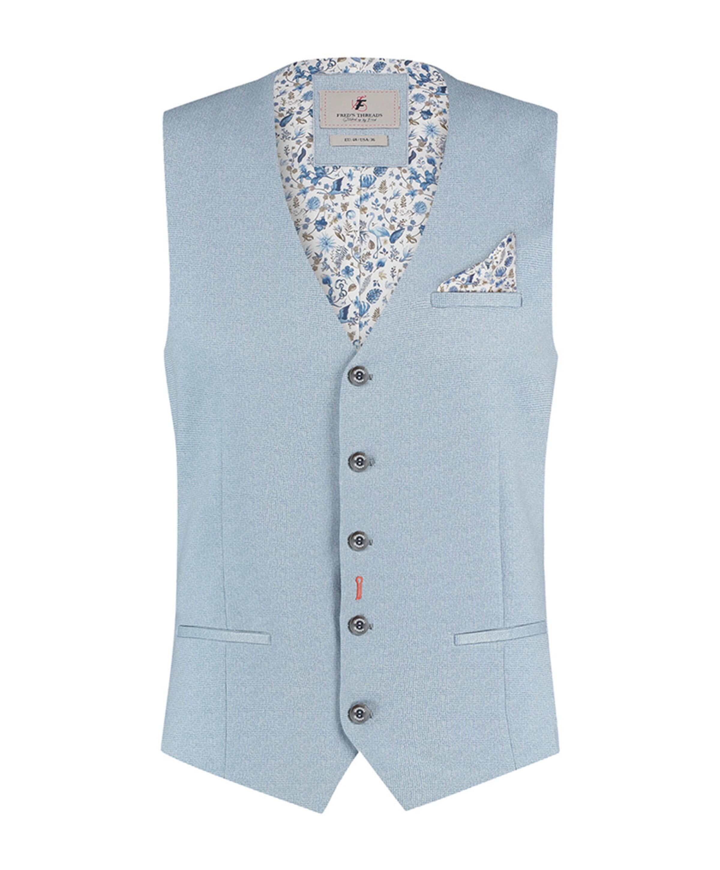 A Fish Named Fred Heren gilet blauw