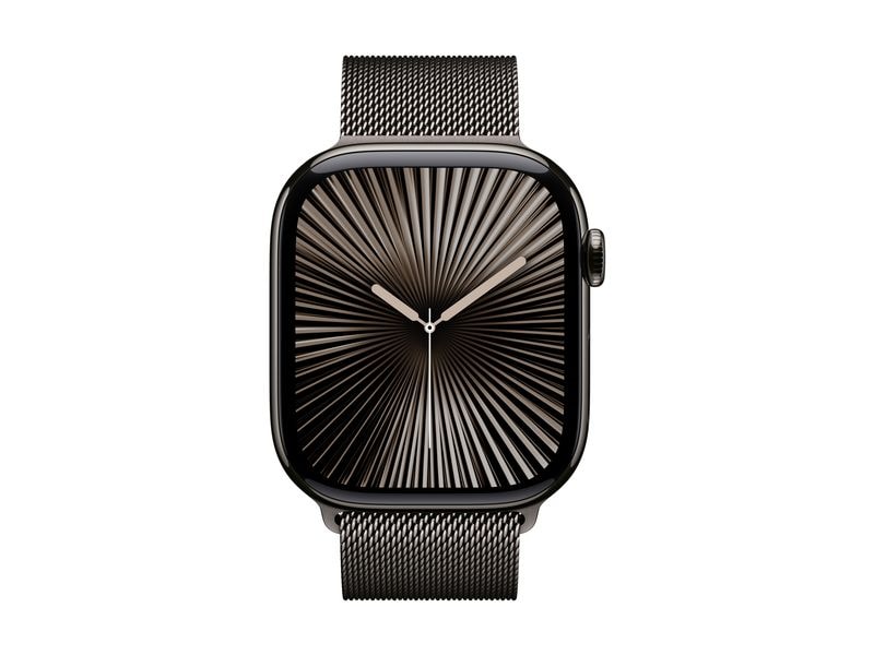 Apple Milanese Loop 46 mm Dunkelgrau M/L Metall-Armband zu Apple Watch 46 mm