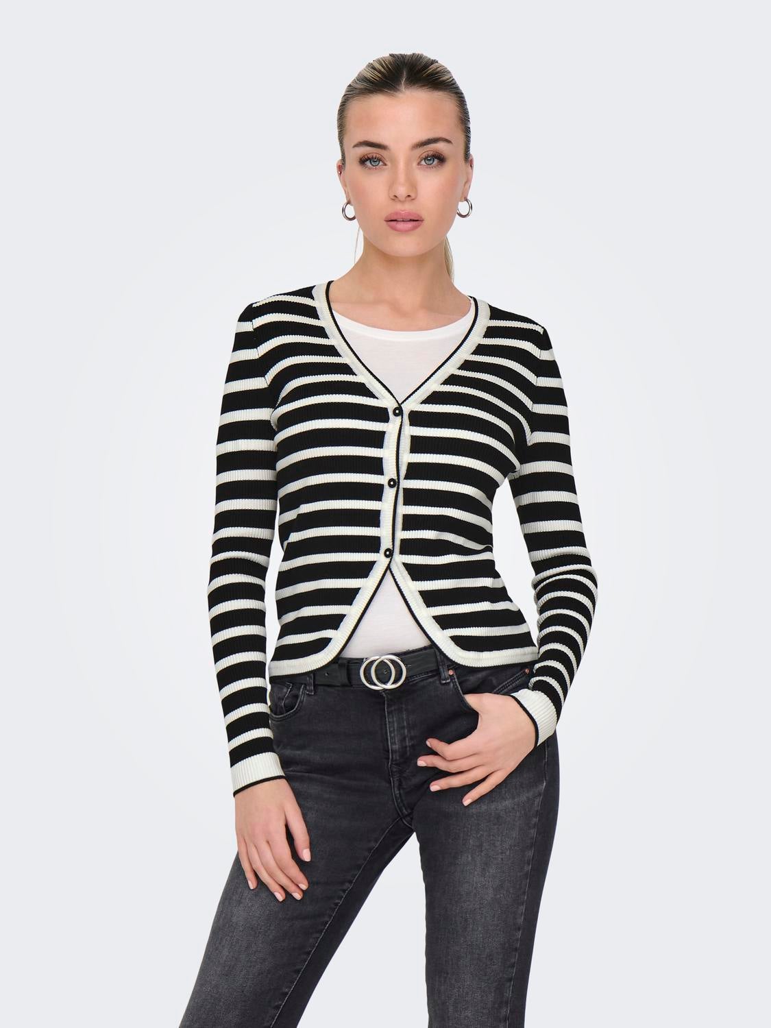 ONLMEDDI Strickjacke Black