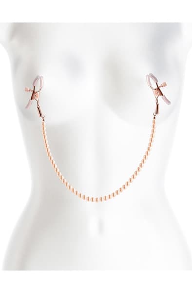 Bound Nipple Clamps D1 Rose Gold Brystvorteklemmer med kjede