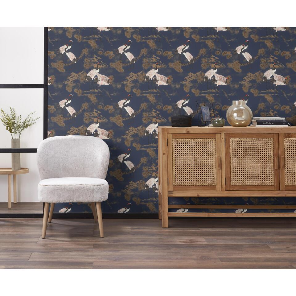 Behang Anna Blauw