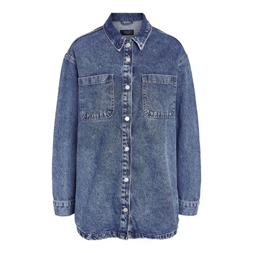 Noisy May Alva Denimjakke, Medium Blue Denim, M