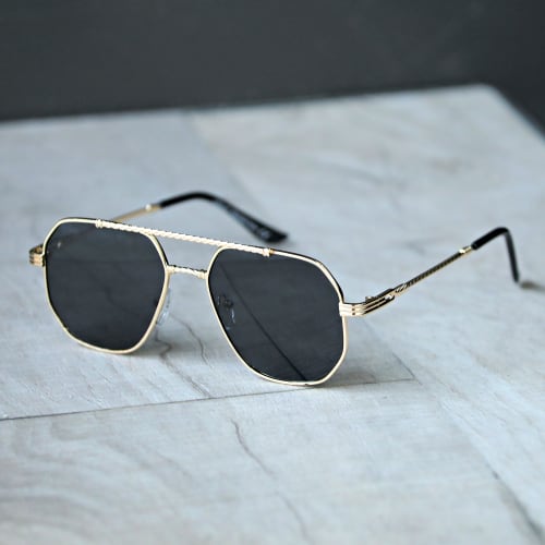 Lunettes De Soleil CV2319 Noir Doré