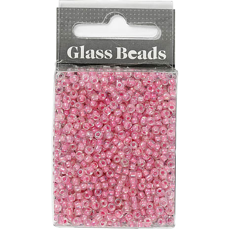 Rocaiperler pinkkerne 25g hulst 0,6-1,0